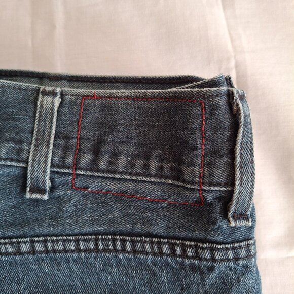 Mens Denim Blue Jeans Adam Levine The Dean 38 Waist 32 Length Lightly Distressed - Picture 2 of 12